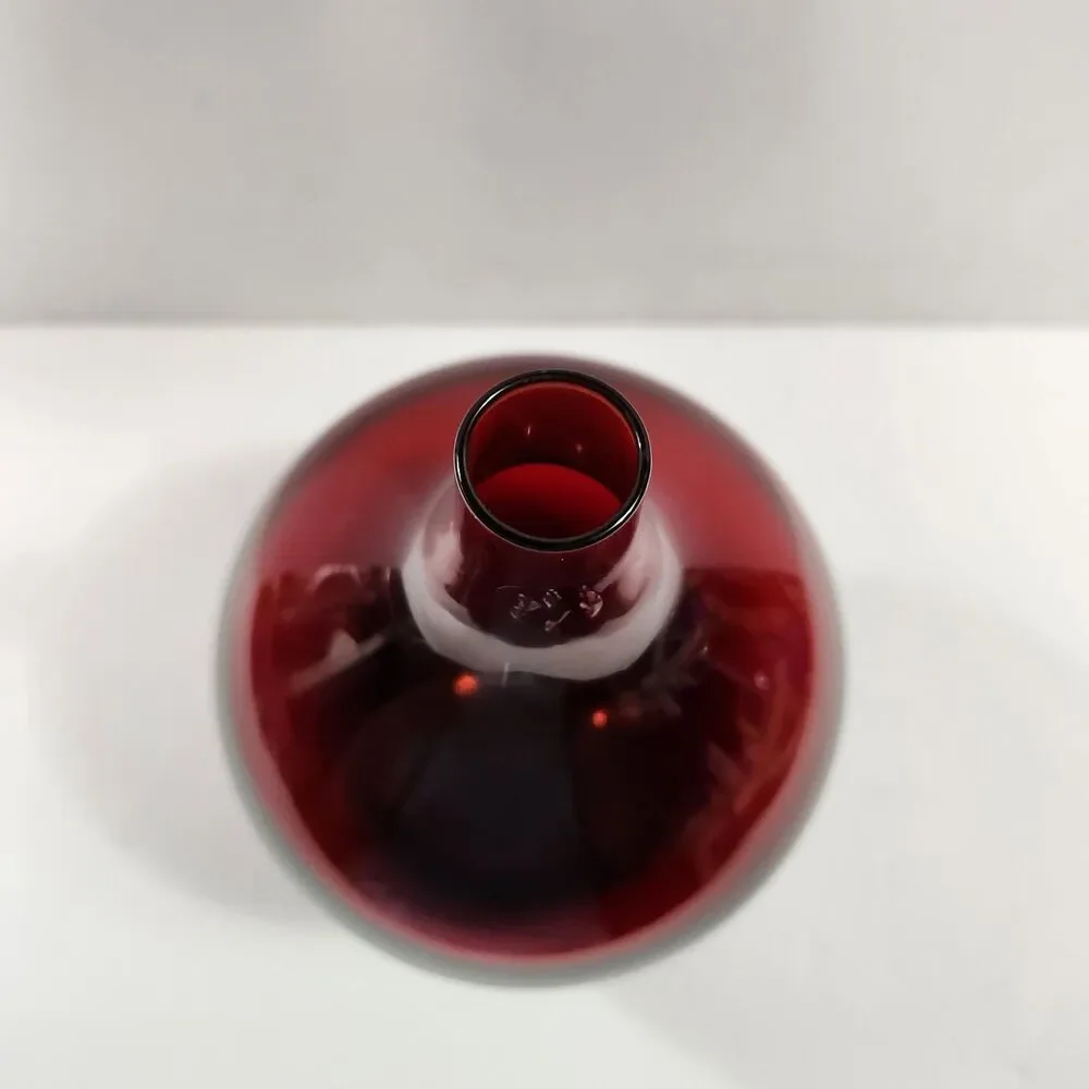 IKEA, Hand Blown, Red Color, Bud Vase Very Nice